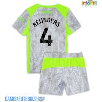 Camisa de time de futebol Manchester City Tijjani Reijnders #4 Replicas 3º Equipamento Infantil 2025-26 Manga Curta (+ Calças curtas)